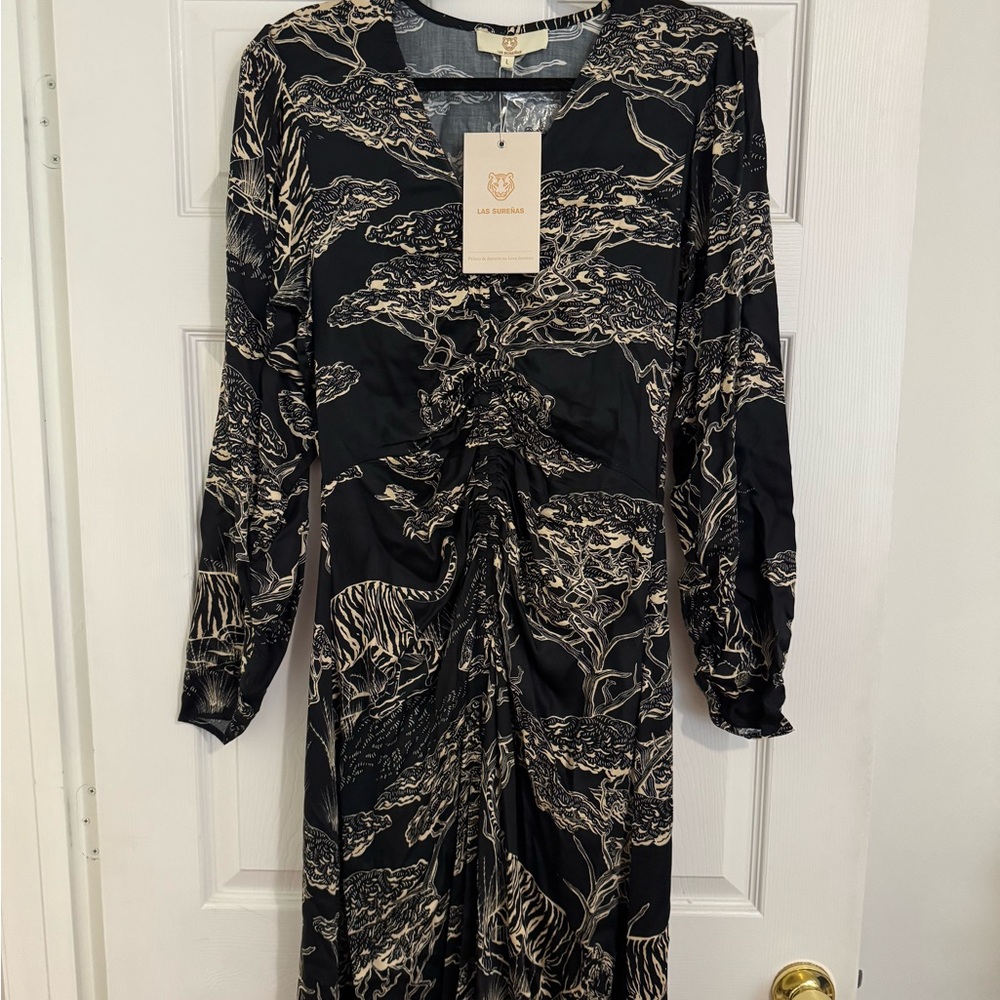 Las Surenas Tiger print dress NWT